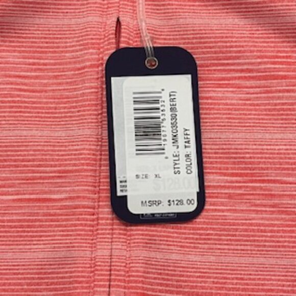 NEW Johnnie-O Men’s XL 1/4 Zip Prep-performance Coral Golf‎ Sweater NWT - Picture 8 of 12